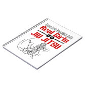 Real Girls Do Jiu Jitsu BJJ Jiujitsu Women Notizblock (Linke Seite)
