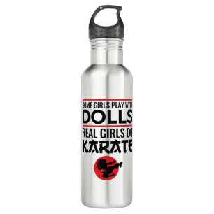 Real Girls Do Karate Niedlich Martial Arts Edelstahlflasche