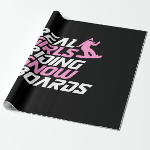 Real Girls Reiten Snowboards Geschenkpapier