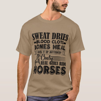Real Girls Ride Horses Girl T-Shirt