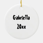 Real Girls und Yell Taekwondo Keramik Ornament (Hinten)