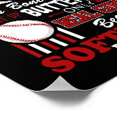 Real Girls werden Softball-Spieler-Geschenk Poster (Ecke)