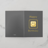 Real Goil Foil Smile Birthday Card (Äußere Ablage)