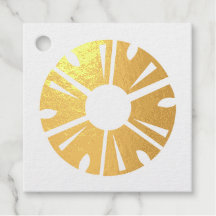 Real Gold Foil Ananas Party Planer