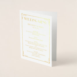 Real Gold Foil Art Deco Folienkarte