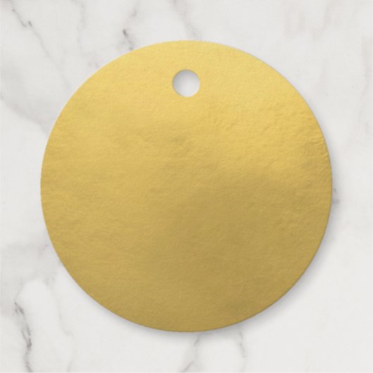 REAL GOLD FOIL Black Script Kalligraphie Vielen Da Geschenkanhänger (Rückseite)