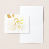 Real Gold Foil DANKE Personalisiert Folienkarte (Anzeige)