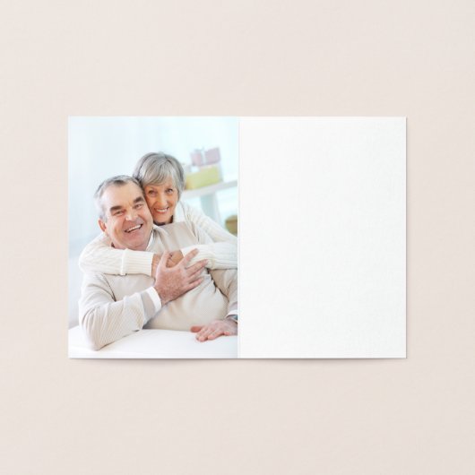 Real Gold Foil Dots 50 Jahre Danke Folienkarte (Innenseite)