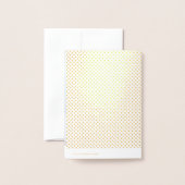 Real Gold Foil Dots 50 Jahre Danke Folienkarte (Rückseite mit Umschlag)
