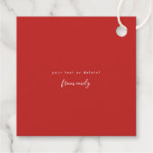 Real Gold Foil Festivals Blume Geschenkanhänger (Rückseite)