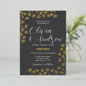 Real Gold Foil Folieneinladung (Stehend vorne)