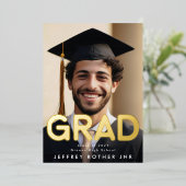 Real Gold Foil GRAD FUN Modernes Foto Ankündigung (Stehend vorne)