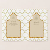REAL Gold Foil Islamic Wedding Einladung NIKAH (Innenseite)