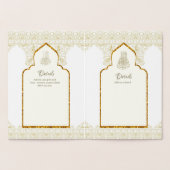 REAL Gold Foil Islamic Wedding Einladung NIKAH (Innenseite)