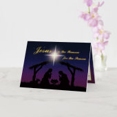 REAL Gold Foil Jesus ist die Geburtskarte des Verr (Orchidee)