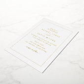 REAL GOLD FOIL Moderne Hochzeit Folieneinladung (Gedreht)