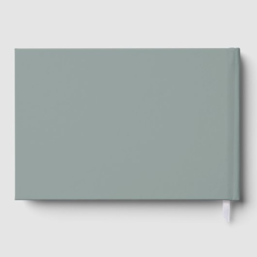 Real Gold Foil Modernes Handwriting Script Gästebu Gästebuch (Rückseite)