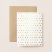 Real Gold Foil Rainbow Baby Girl Shower Segnungen Folienkarte (Rückseite mit Umschlag)