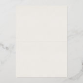  Real Gold Foil Reserved Seating Sign Folieneinladung (Rückseite)