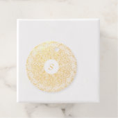 Real Gold Foil Sparkle Monogram Geschenkanhänger (Mit Box)