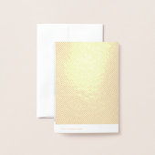 Real Gold Foil Stripes 50 Jahre Danke Folienkarte (Rückseite mit Umschlag)