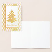 Real Gold Foil Weihnachten Folienkarte (Anzeige)