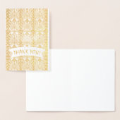 Real Gold Great Gatsby Art Deco DANK Folienkarte (Anzeige)