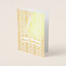 Real Gold Great Gatsby Art Deco Frohe Weihnachten