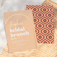Real Gold Mid Mod Retro Arch Brunch Brautparty