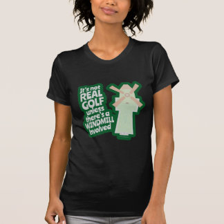 Real Golf hat einen lustigen Cartoon für Windmühle T-Shirt