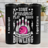 Real Grandmas Go Bowling Graphic Thermosbecher