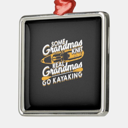 Real Grandmas Go Kayaking Ornament Aus Metall (Links)