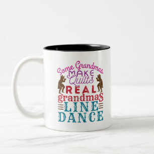 Real Grandmas Line Tanz Niedlich Line Tanz Zweifarbige Tasse