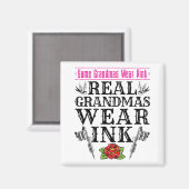 Real Grandmas Trak Tattoo Tattooed Großmutter Magnet (Vorderseite/Rückseite)