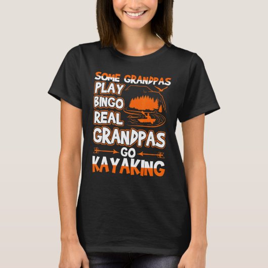 Real Grandpas Go Kayaking T-Shirt (Vorderseite)