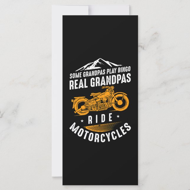 Real Grandpas Motorrad Geschenk für Biker (Vorderseite)