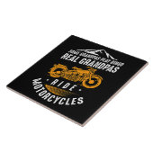 Real Grandpas Motorrad Geschenk für Biker Fliese (Seite)