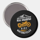 Real Grandpas Motorrad Geschenk für Biker Magnet (Vorderseite/Rückseite)
