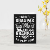 Real Grandpas Play Pool Karte (Gelbe Blume)