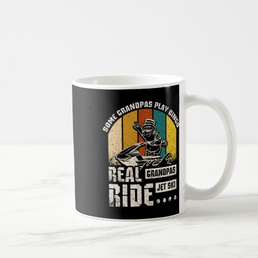 Real Grandpas Ride Jet Ski Kaffeetasse (Rechts)