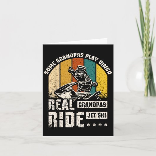 Real Grandpas Ride Jet Ski Karte (Vorderseite)