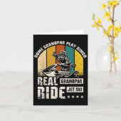 Real Grandpas Ride Jet Ski Karte (Gelbe Blume)