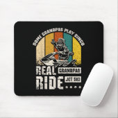Real Grandpas Ride Jet Ski Mousepad (Mit Mouse)