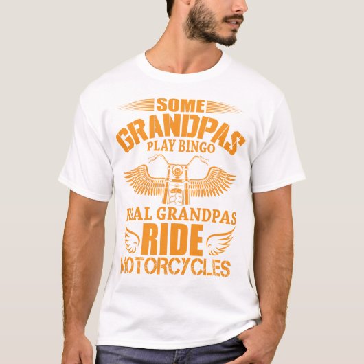 Real Grandpas Ride Motorräder T - Shirt (Vorderseite)