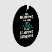 Real Grandpas Snowboard Ornament (Vorderseite)