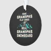 Real Grandpas Snowboard Ornament (Vorderseite)