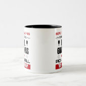 Real Grandpas Spielen Pickleball Funny Senior Play Zweifarbige Tasse (Mittel)