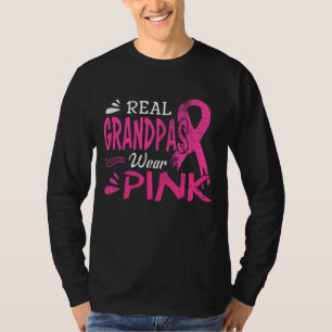 Real Grandpas tragen rosa Brustkrebs-Bewusstsein T-Shirt