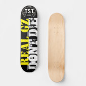 REAL GZ DONT DIE Skateboard, 7¾ Zoll Deck Skateboard (Vorderseite)
