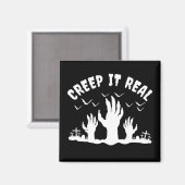 REAL HALLOWEEN GRAVEYARD COSTUME ERSTELLEN MAGNET (Vorderseite/Rückseite)